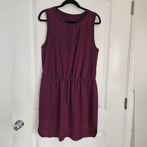 Athleta Sleeveless Drawstring Waist Rincon Dress - Beach Plum